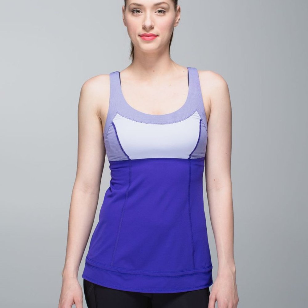 Lululemon Bruised Berry Run Ta Ta Topper Tank
